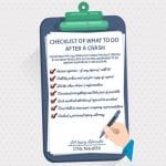 Checklist of What to Do After a Crash